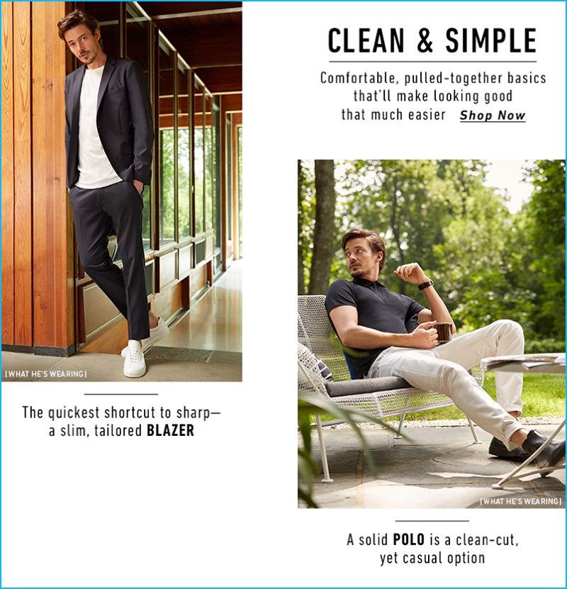 Men's Style Essentials: Clean Lines from East Dane