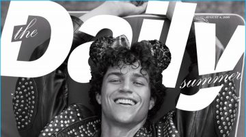 Miles McMillan Soaks in the Sun for The Daily Beach Cover Shoot