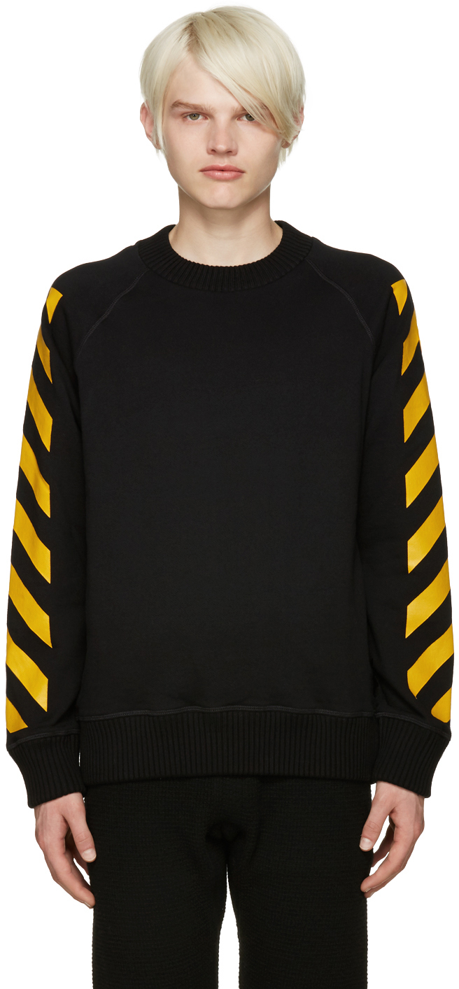 Moncler O Black Diagonals Sleeve Sweatshirt
