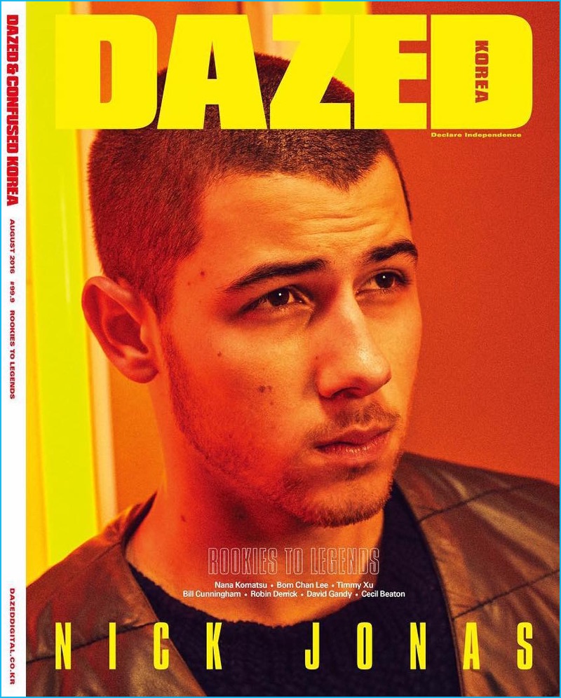 Nick Jonas photographed by Jung Wook Mok for the August 2016 cover of Dazed Korea.