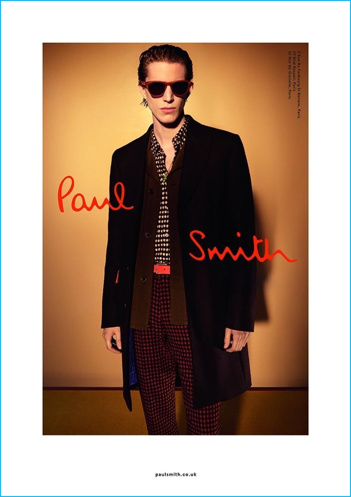 Xavier Buestel mixes micro prints for Paul Smith's stylish fall-winter 2016 campaign.