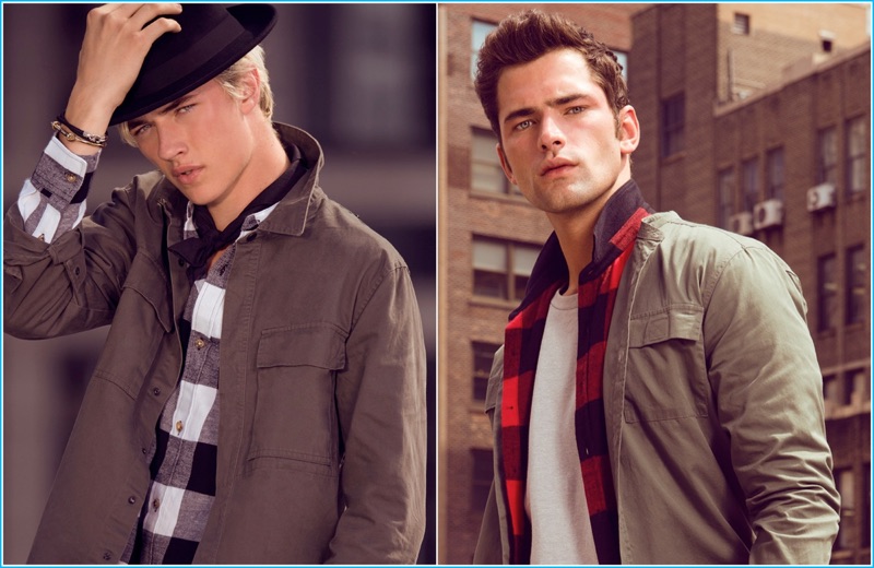 American models Lucky Blue Smith and Sean O'Pry for Penshoppe's pre-holiday 2016 campaign.