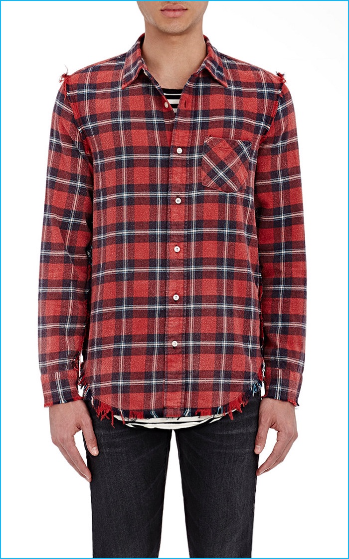 R13 Plaid Inside Out Shirt