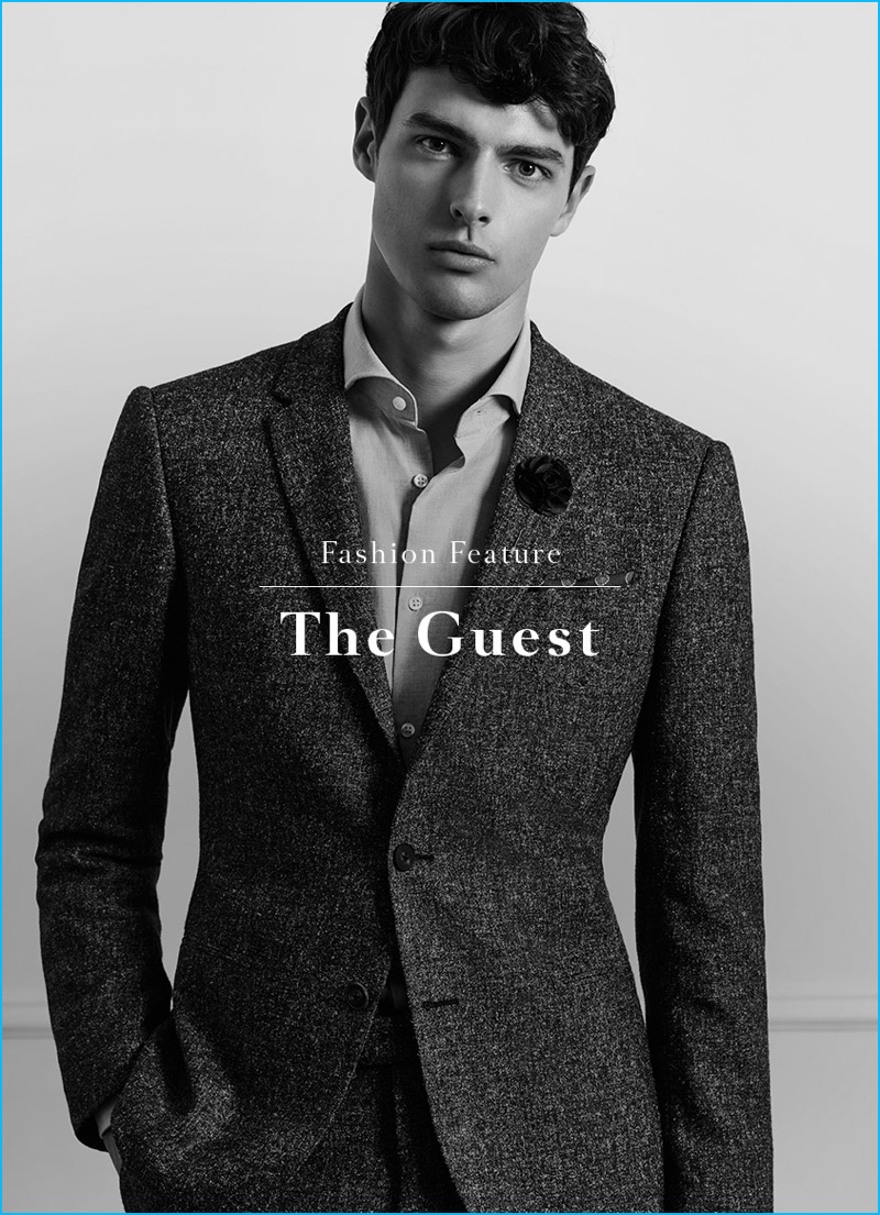 Hannes Gobeyn reunites with Reiss to showcase the brand's fall-winter 2016 tailoring options. 