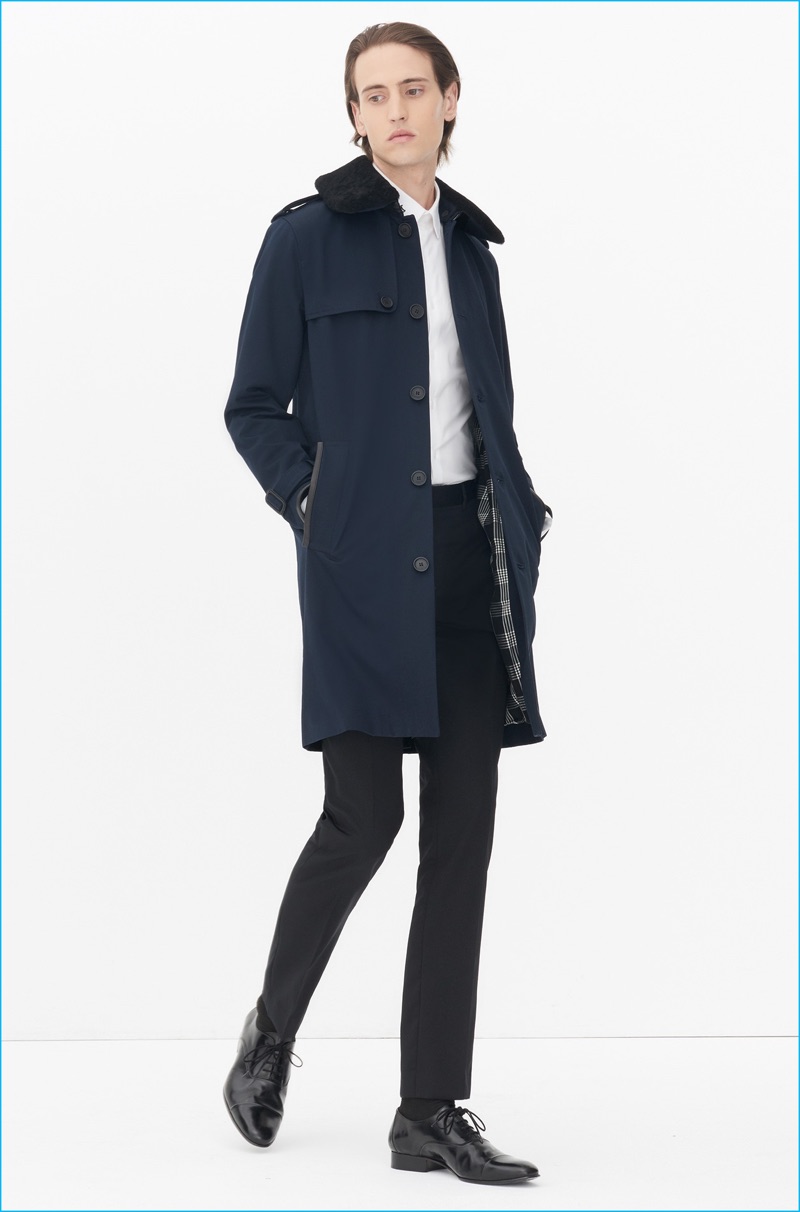 Sandro Men's Citizen Trench Coat » Sandro Escapes to Deauville for Fall Campaign Sandro Men's Citizen Trench Coat