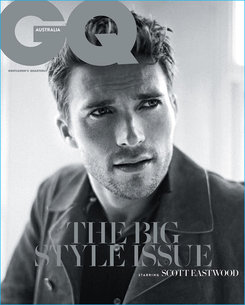 Scott Eastwood covers the September 2016 issue of GQ Australia.