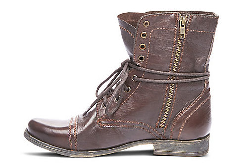 Steve Madden Troopah Brown Leather Boots