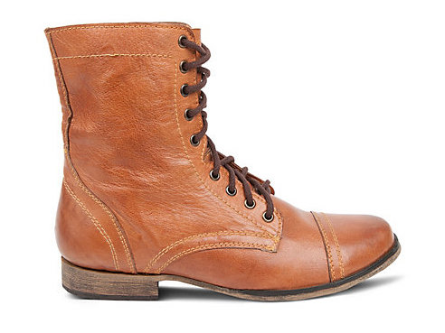 Steve Madden Troopah Tan Leather Boots