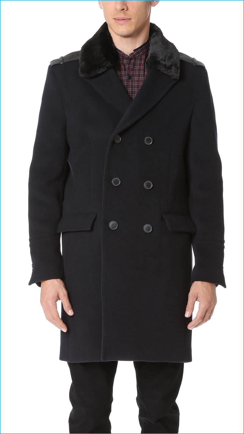 The Kooples Double-Breasted Coat