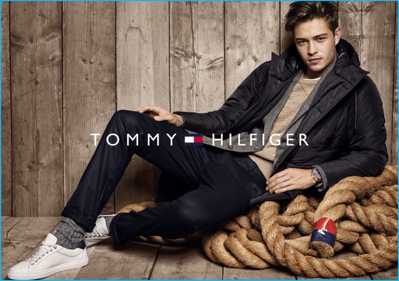 Francisco Lachowski fronts Tommy Hilfiger's fall-winter 2016 campaign.