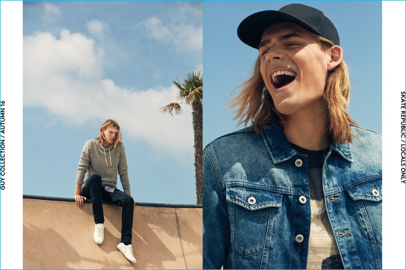 Ton Heukels shares a laugh with Lefties for its skate-inspired outing.