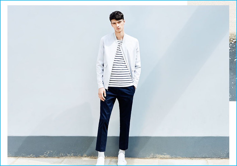 Giving the bomber jacket a smart update, Topman champions a tailored version for fall.