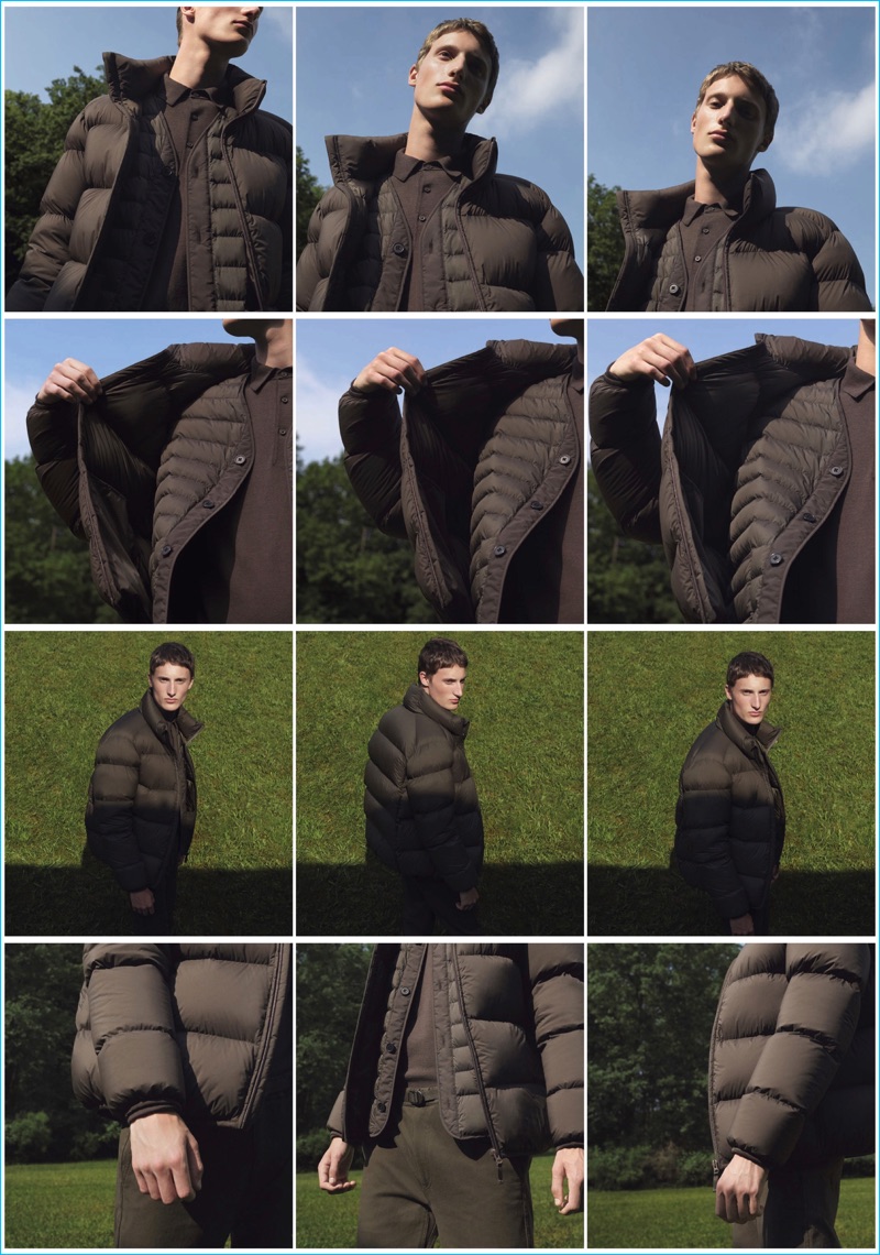 Uniqlo U men's lightweight down jacket, ultra light down compact jacket, cotton twill elasticated pants, and extra fine merino knit polo shirt. » Christophe Lemaire Champions Form, Function & Style for Uniqlo U Debut Uniqlo U men's lightweight down jacket, ultra light down compact jacket, cotton twill elasticated pants, and extra fine merino knit polo shirt.