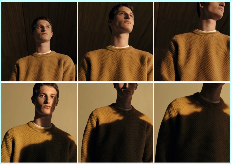 Uniqlo U men's lambswool crewneck sweater. » Christophe Lemaire Champions Form, Function & Style for Uniqlo U Debut Uniqlo U men's lambswool crewneck sweater.