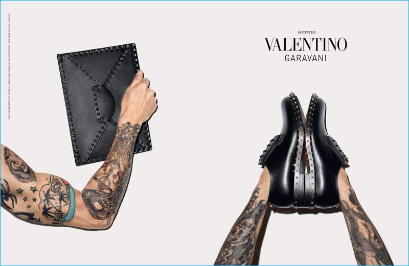 Terry Richardson showcases Valentino Garavani's Rockstud line for the brand's fall-winter 2016 campaign.