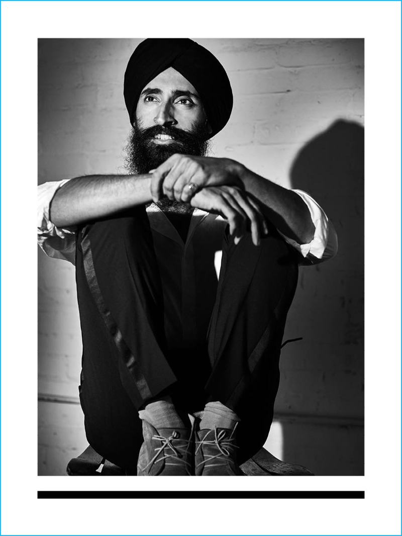 Waris Ahluwalia fronts J.Lindeberg's fall-winter 2016 advertising campaign.