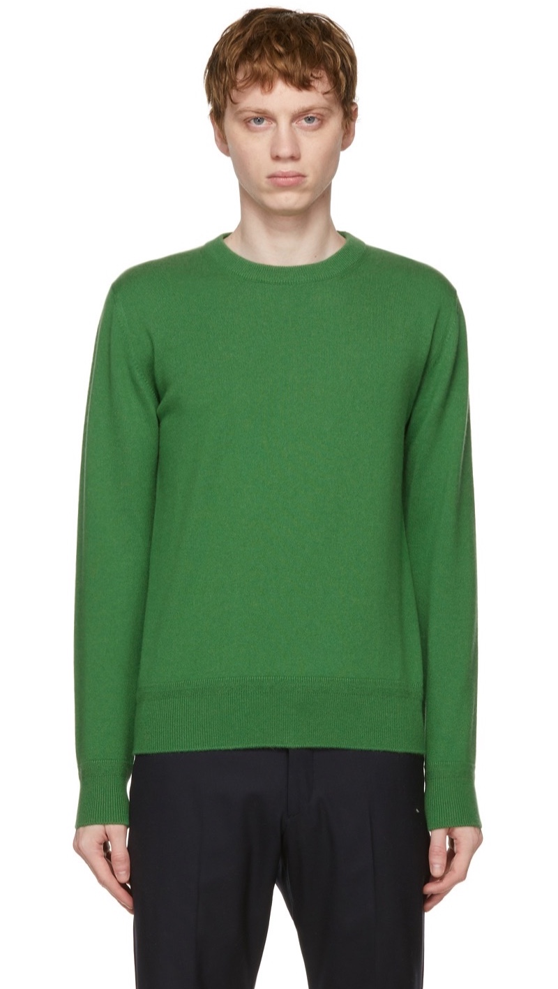 Loro Piana Green Cashmere Castlebay Sweater