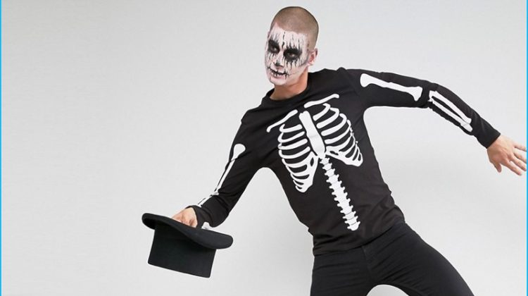 ASOS Halloween 2016 Skeleton Long Sleeve Shirt