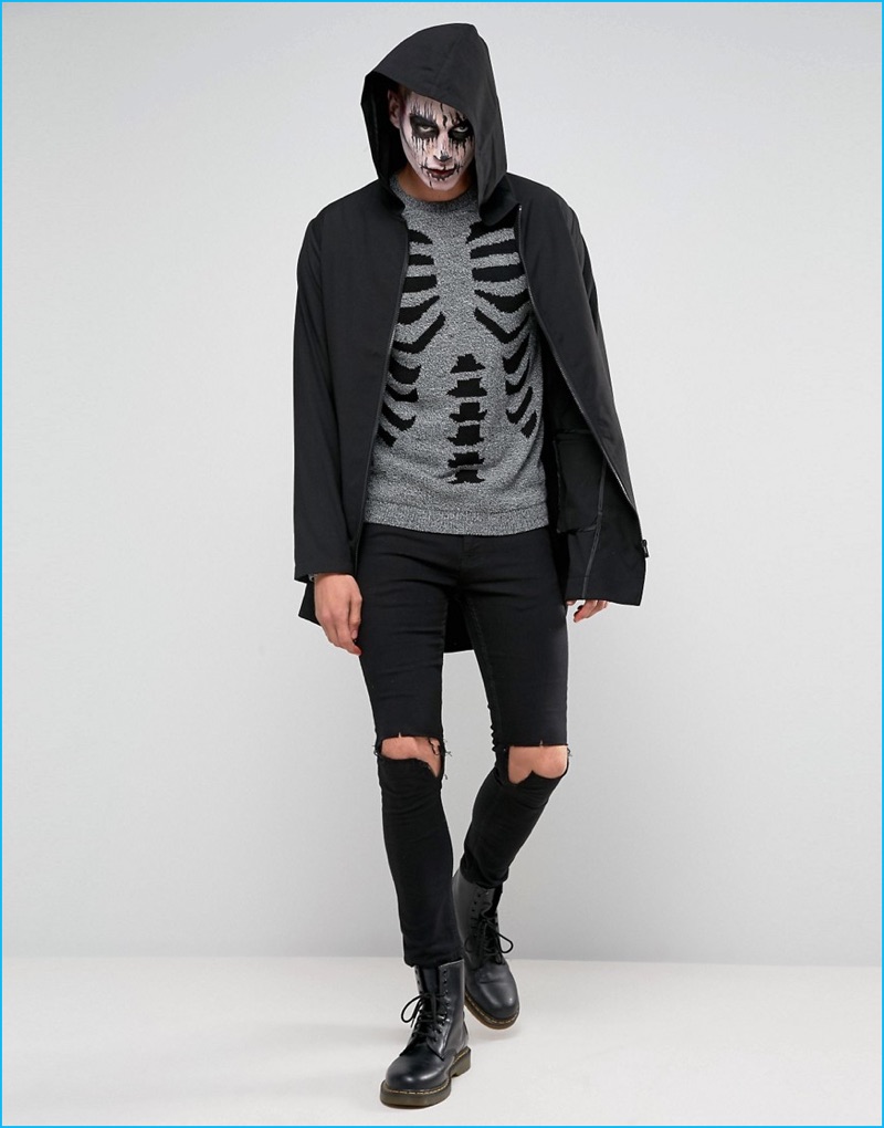 ASOS Halloween Skeleton Sweater