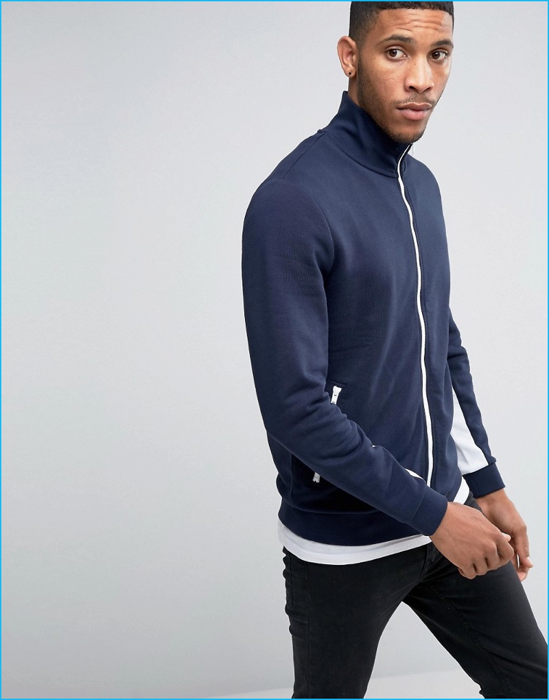 ASOS Navy Track Jacket