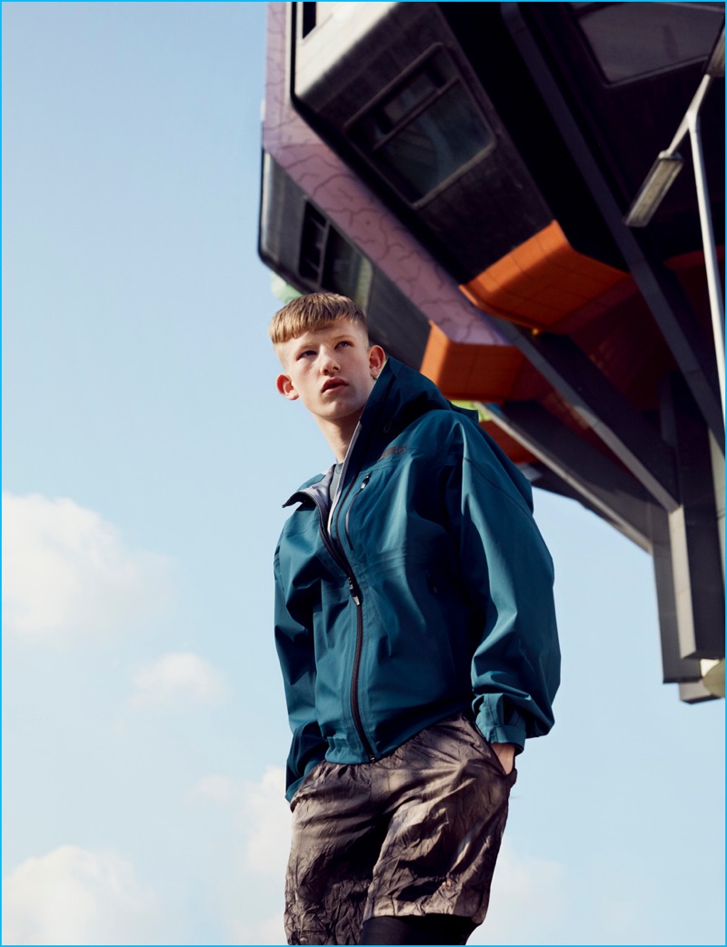 Model Connor Newall travels to Berlin for Adidas' fall-winter 2016 Highlights lookbook.