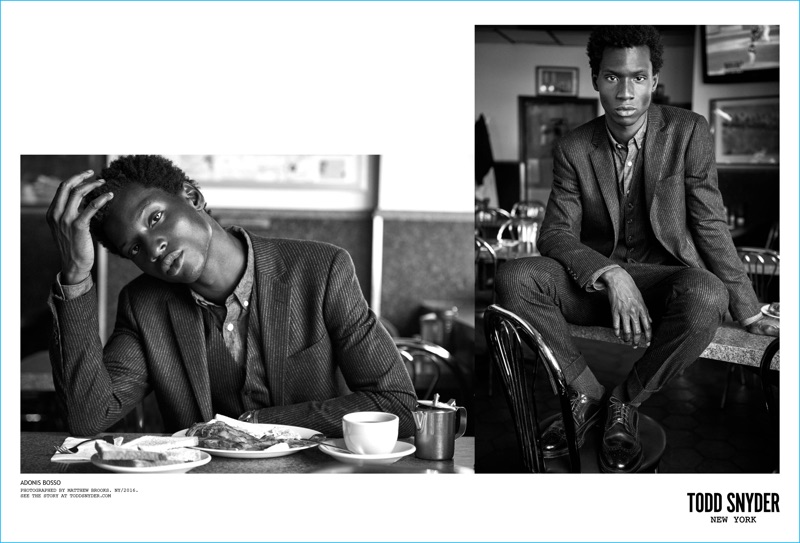 Adonis Bosso photographed by Matthew Brookes for Todd Snyder's fall-winter 2016 New York series.