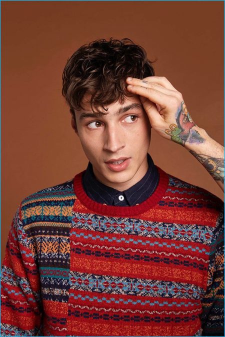 Adrien Sahores 2016 Desigual Fall Winter Mens Lookbook 006