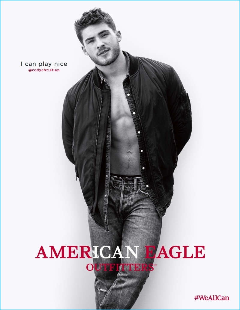 Actor Cody Christian stars in American Eagle's fall-winter 2016 campaign.
