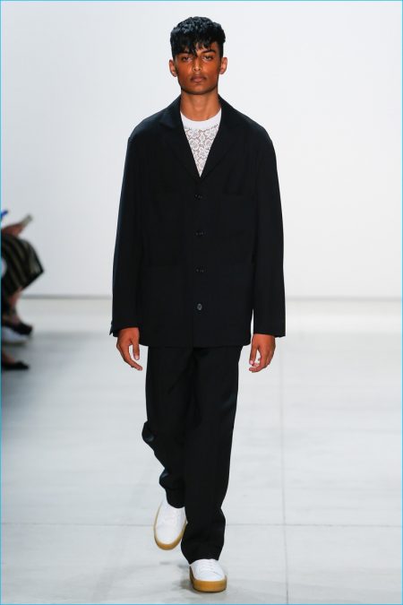 Band of Outsiders 2017 Spring Summer Mens Runway Collection 007