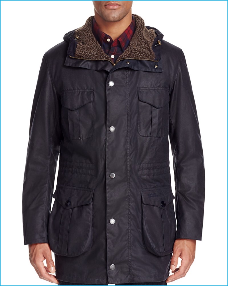 Barbour Oakum Hooded Waxed Jacket