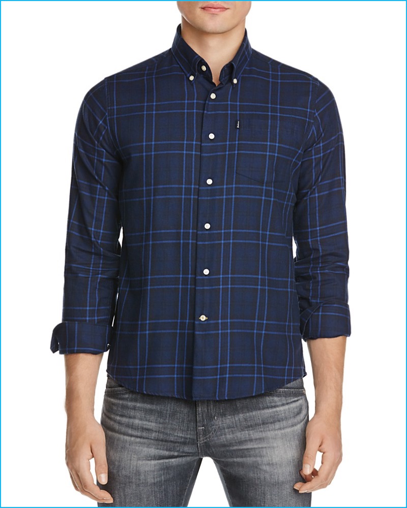 Barbour Seth Plaid Flannel Regular Fit Button-Down Shirt