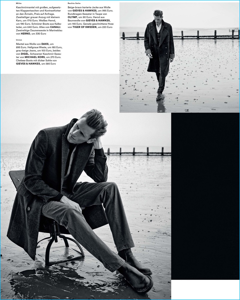 Bastiaan Ninaber styled by David Lamb for Men's Health Germany Best Fashion.