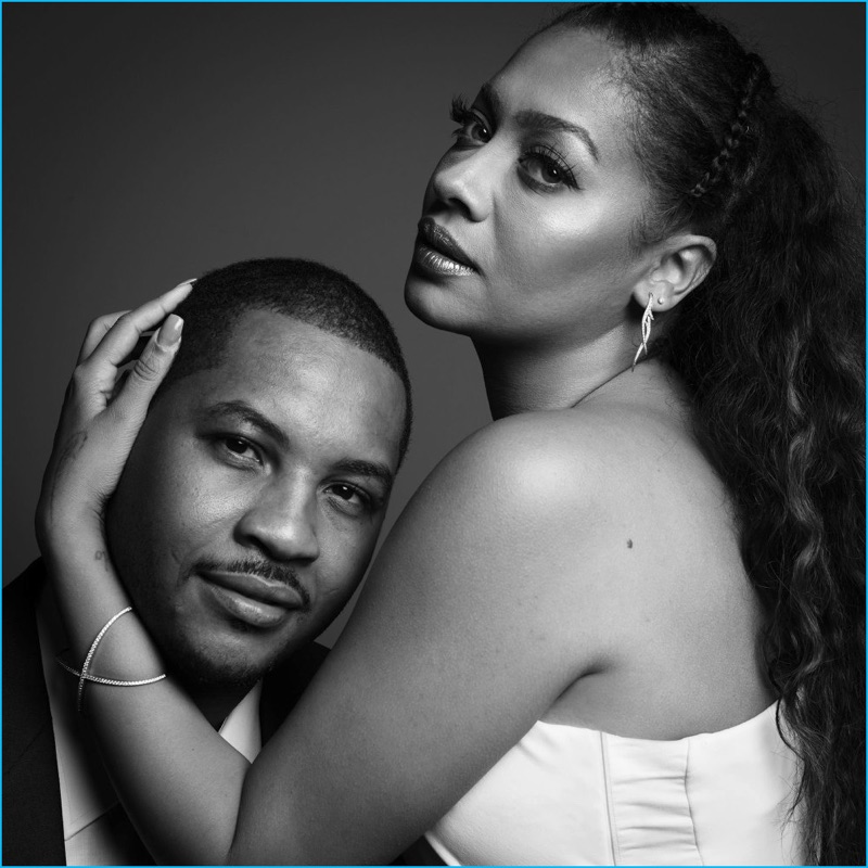 La La and Carmelo Anthony photographed by Inez & Vinoodh