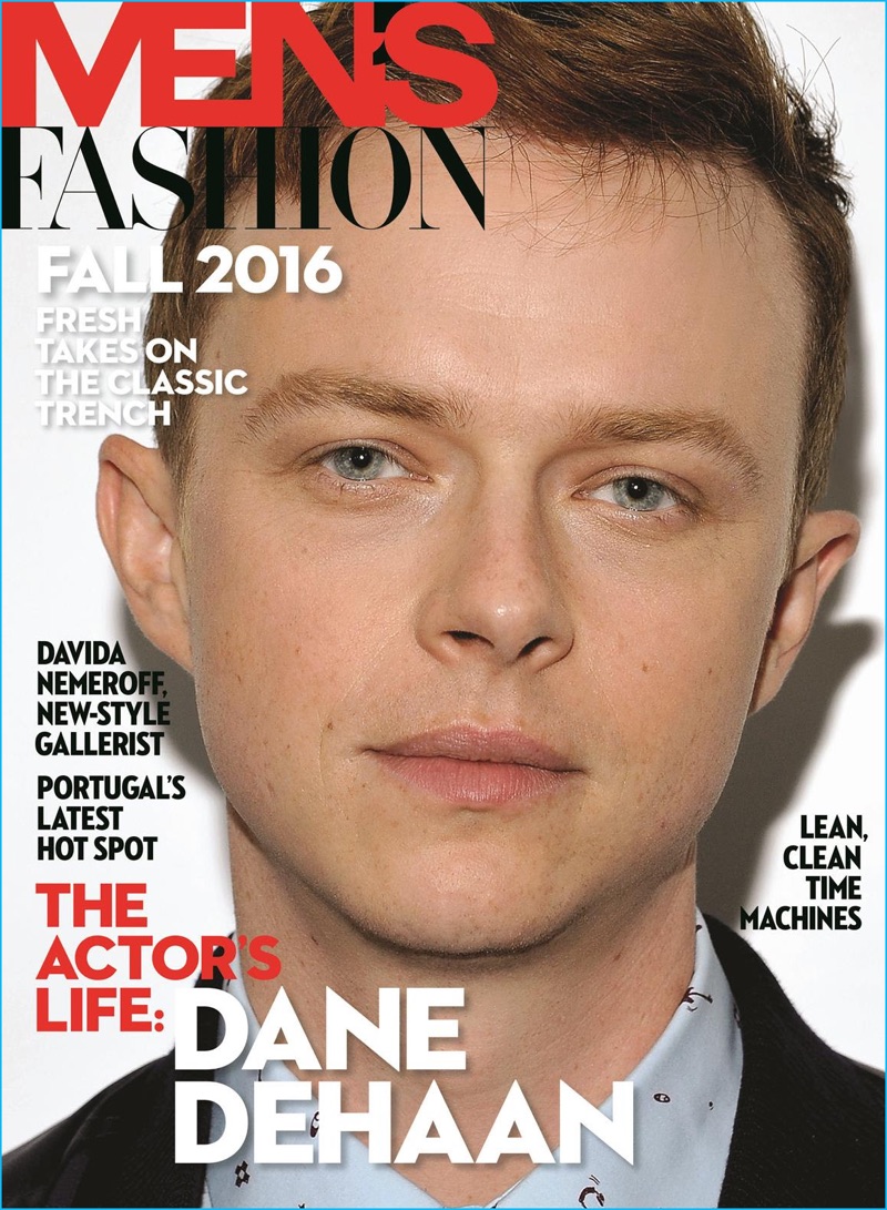 Dane DeHaan covers the fall 2016 edition of Men's Fashion.