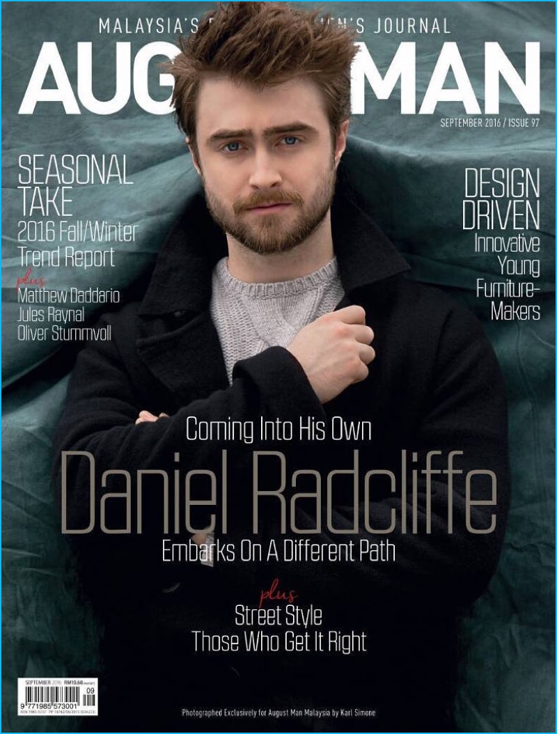 Daniel Radcliffe covers the September 2016 issue of August Man Malaysia.