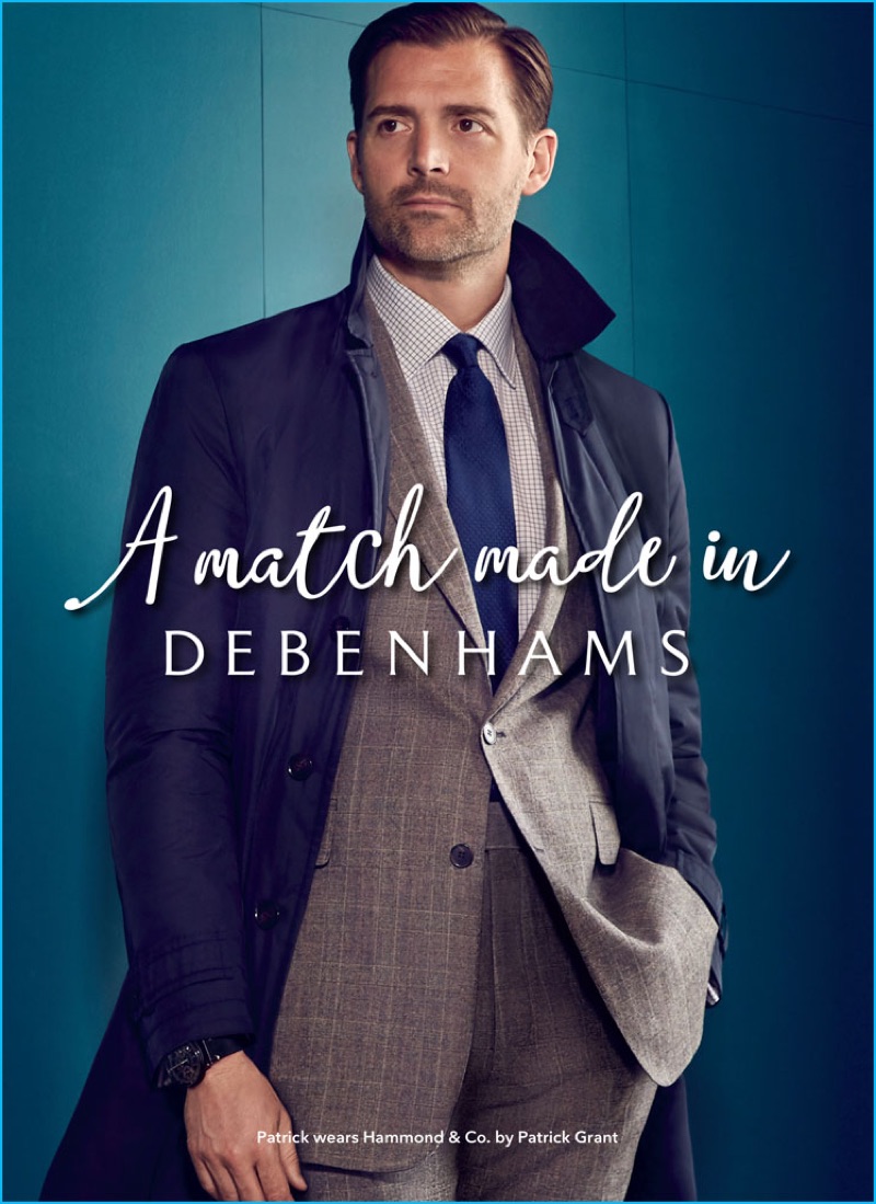 Patrick Grant is a smart vision in the latest styles for Debenhams from Hammond & Co. by Patrick Grant's fall-winter 2016 collection.