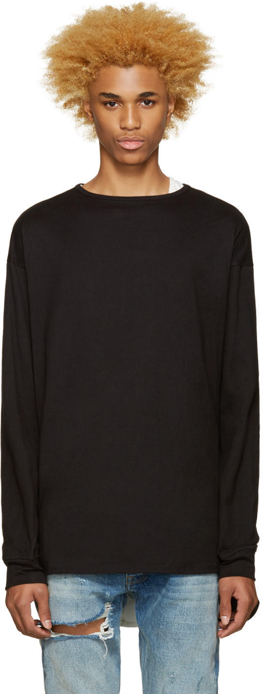 Fear of God x SSENSE Black Long Sleeve T-Shirt