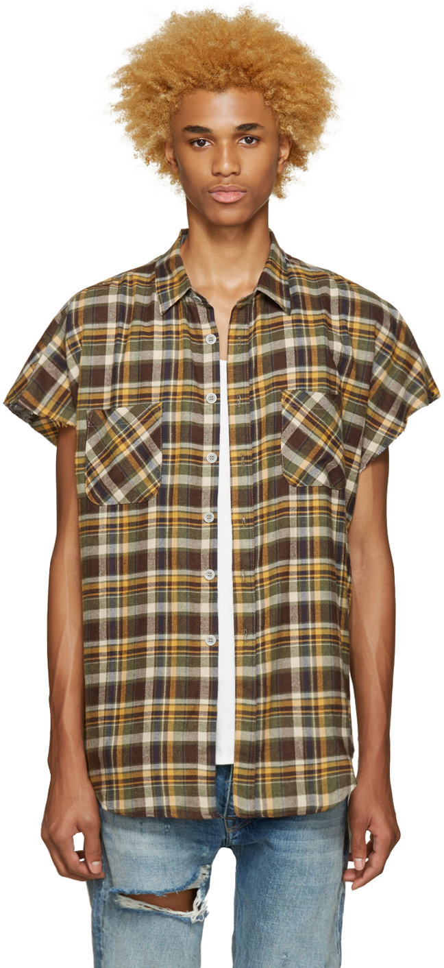 Fear of God x SSENSE Flannel Sleeveless Shirt