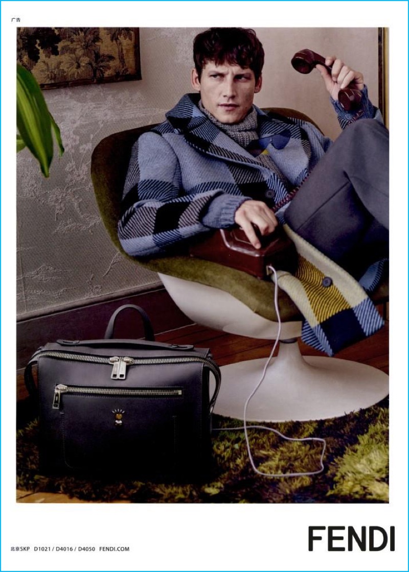 Model Roch Barbot stars in Fendi's fall-winter 2016 advertising campaign.