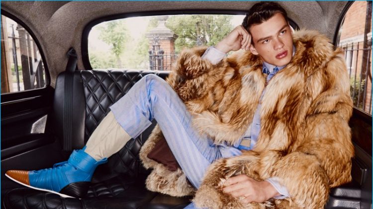 Filip Hrivnak Takes the Back Seat for Elle Men China