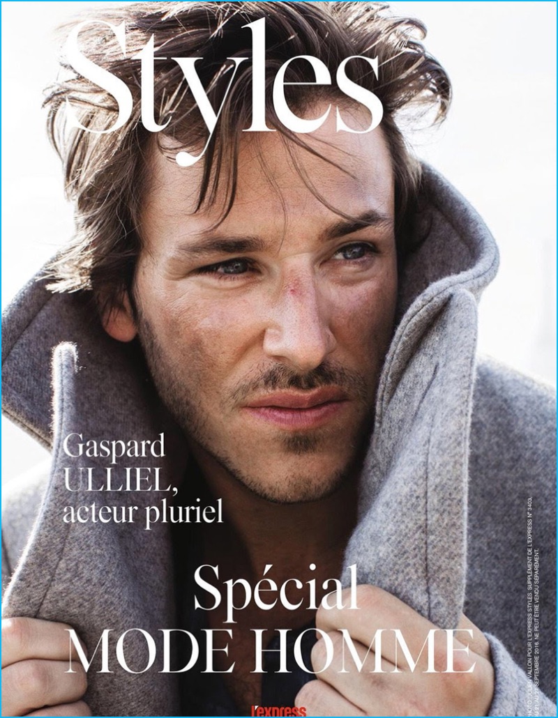 Gaspard Ulliel covers the September 2016 issue of L'Express Styles.