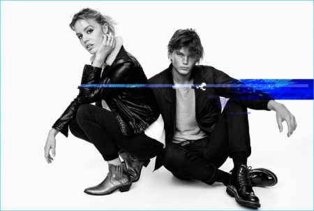 Georgia May Jagger Jordan Barrett 2016 Pepe Jeans Fall Winter Campaign 001