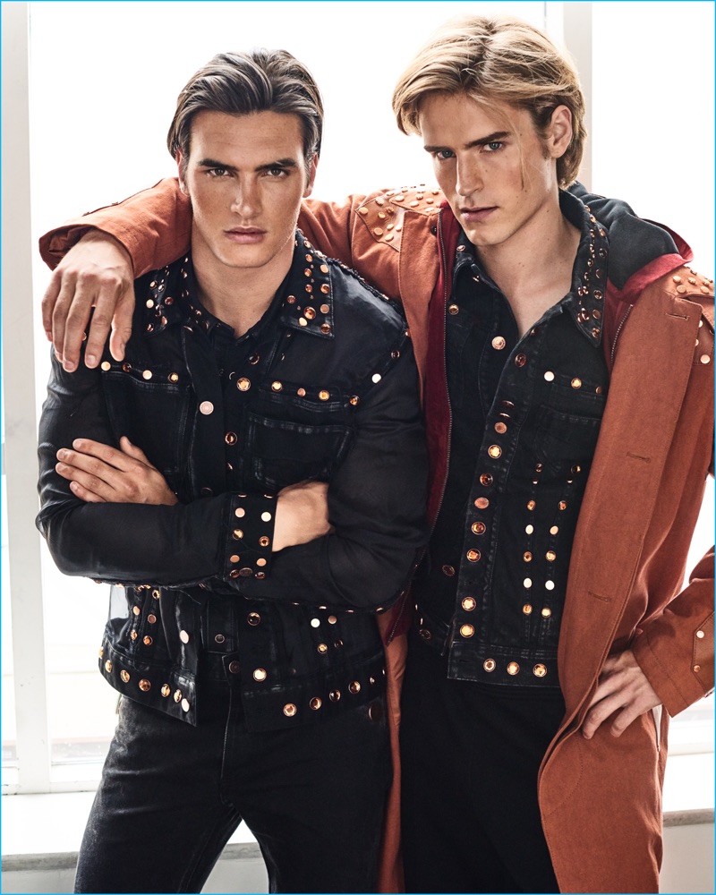 An outtake from H magazine featuring models Matthew Terry and Anton Wörmann.
