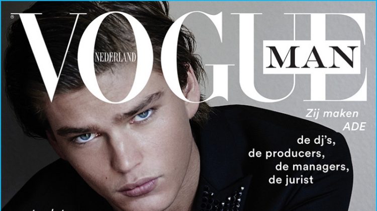 Jordan Barrett Channels His Inner Jazz Icon for Vogue Man Netherlands