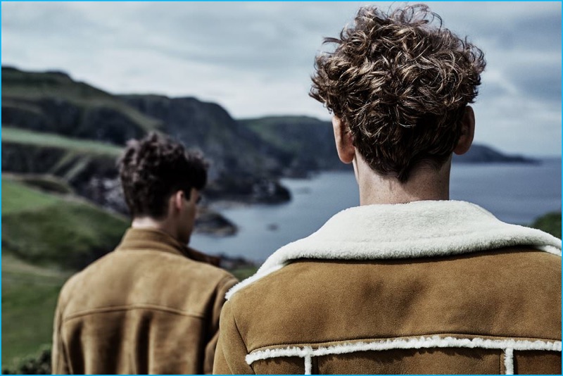 Shearling Outerwear (Left to Right): Loewe Shearling Coat and Loro Piana Shearling Bomber Jacket.