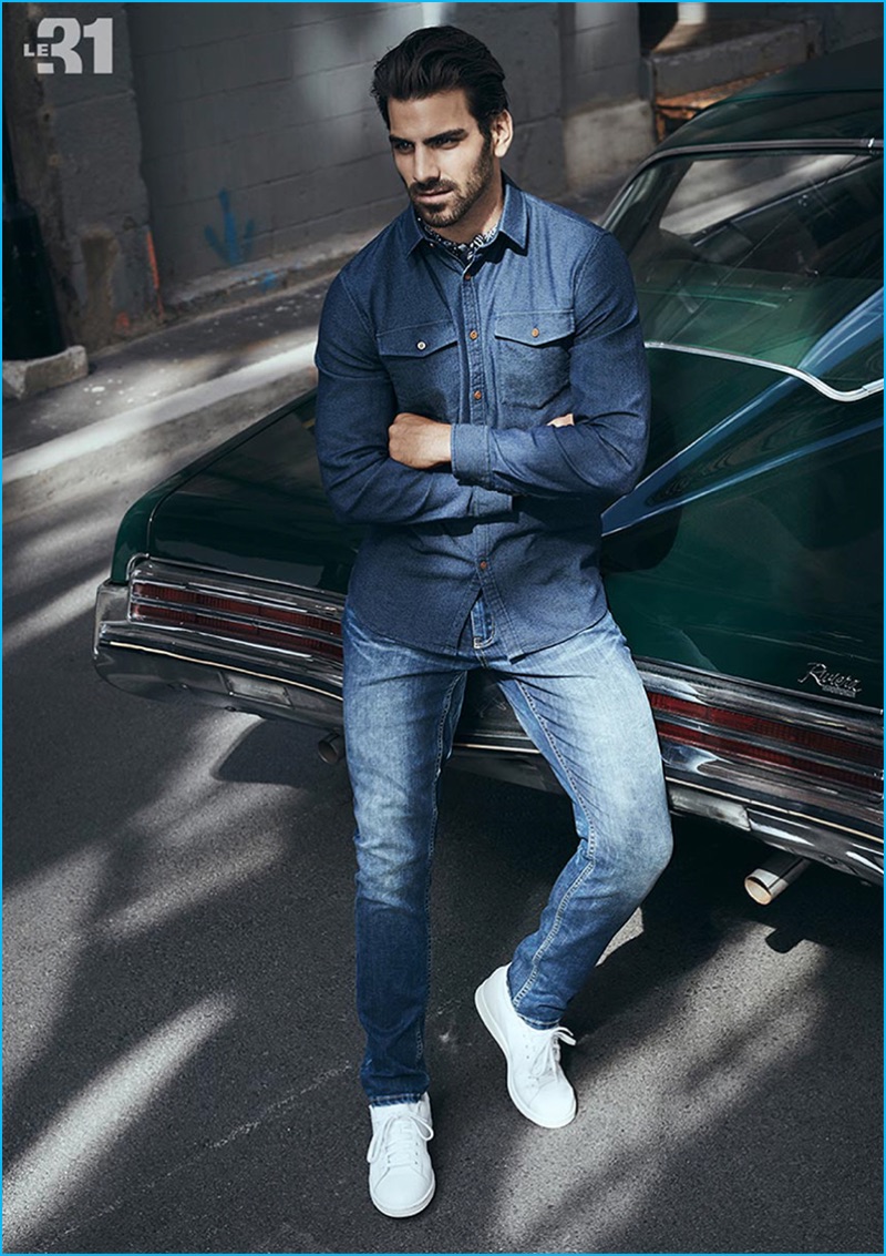 Nyle DiMarco 2016 Simons Fall Denim Lookbook 002