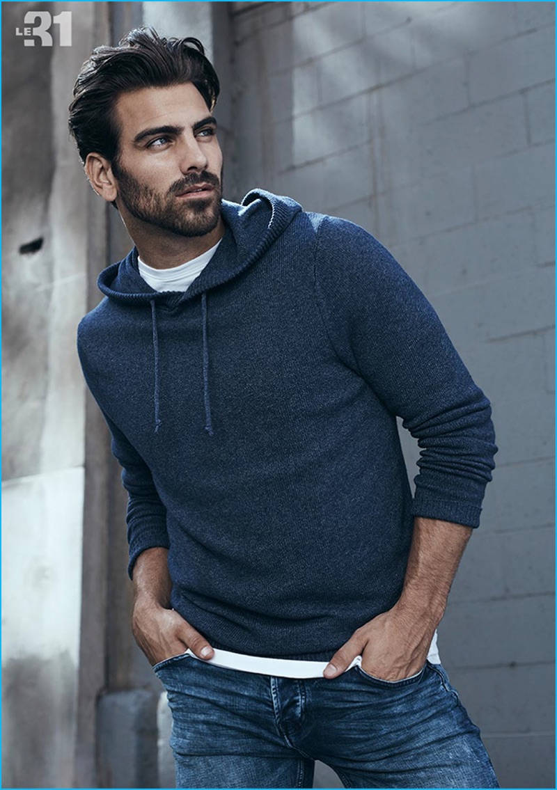 Nyle DiMarco 2016 Simons Fall Denim Lookbook 008