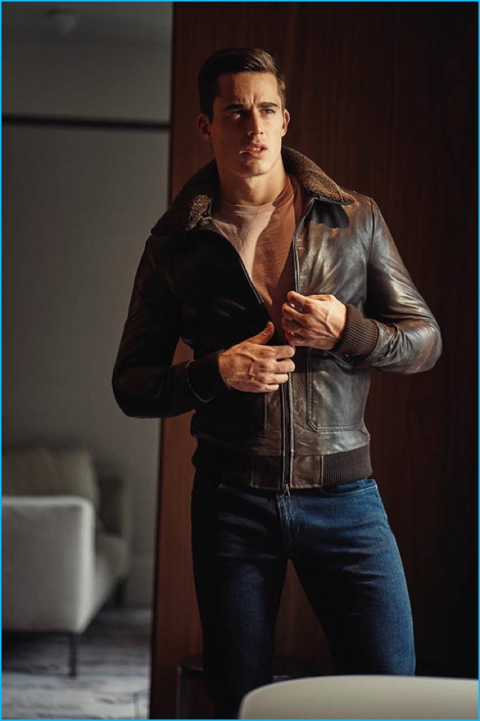 » Pietro Boselli Channels 'Top Gun' Style for GQ Italia Pietro Boselli 2016 GQ Italia Fashion Editorial 003