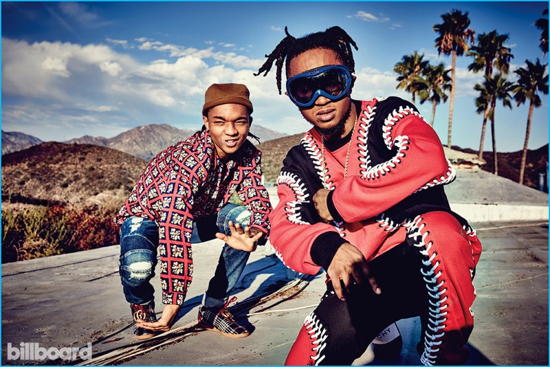 Rae Sremmurd appears in a new photo shoot for Billboard magazine.