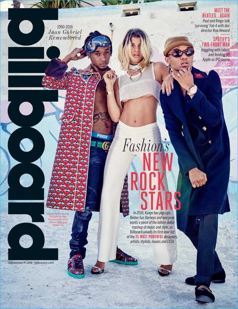 Music group Rae Sremmurd join Lionel Richie's daughter, Sofia for Billboard magazine.